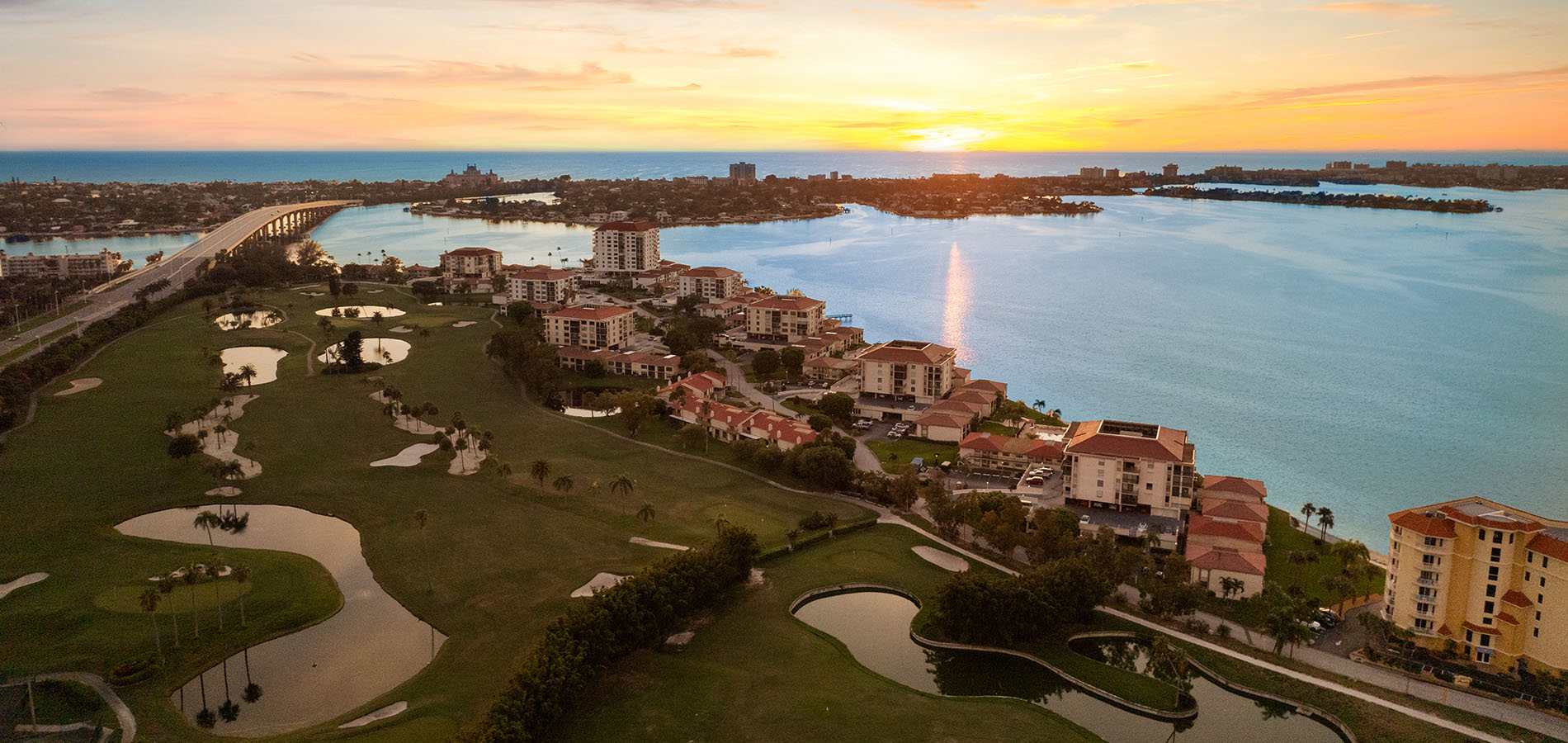 aerial view of the beach