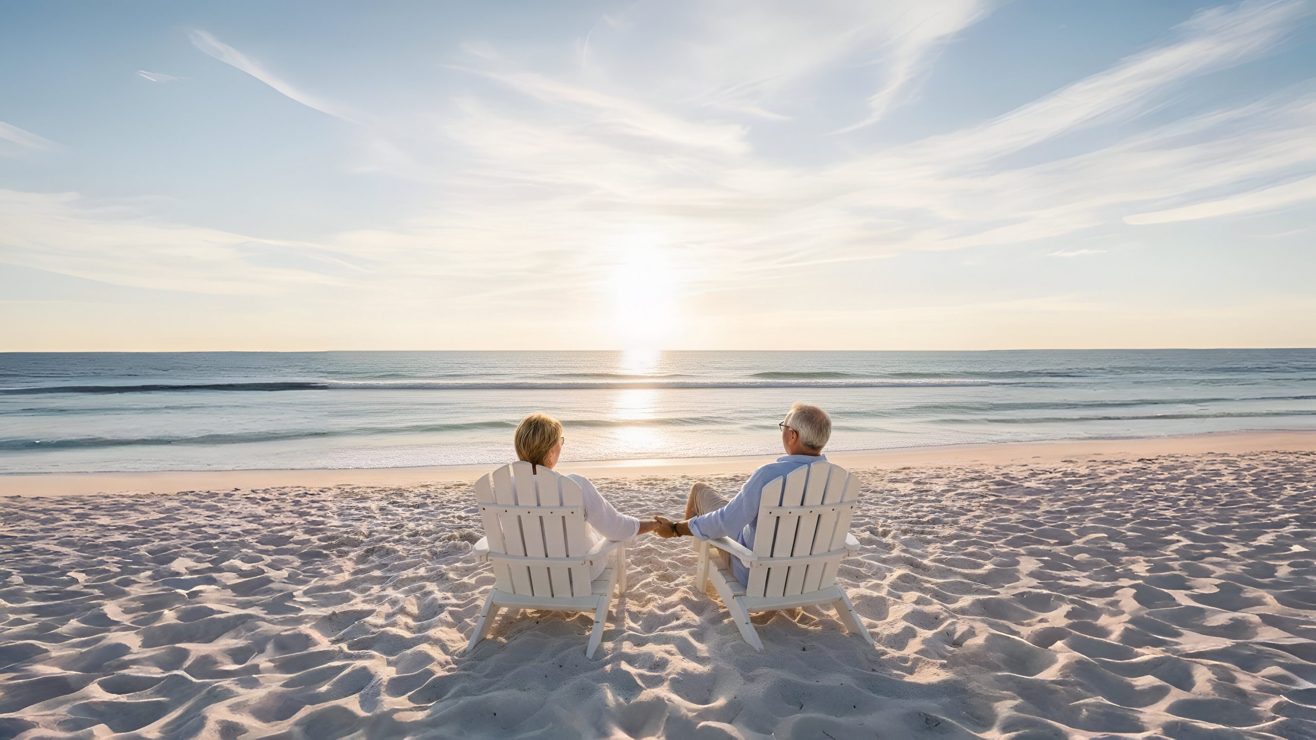 snowbirds chilling on the beach side 