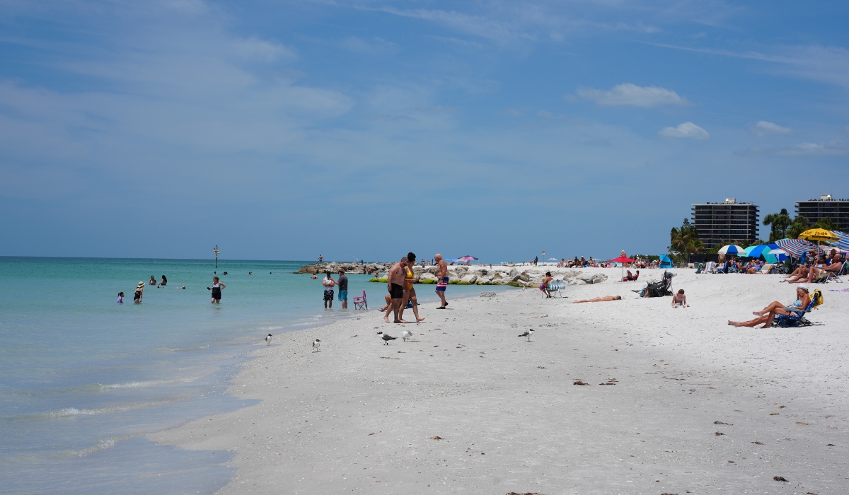 Sunset Beach on the southern tip of Treasure Island