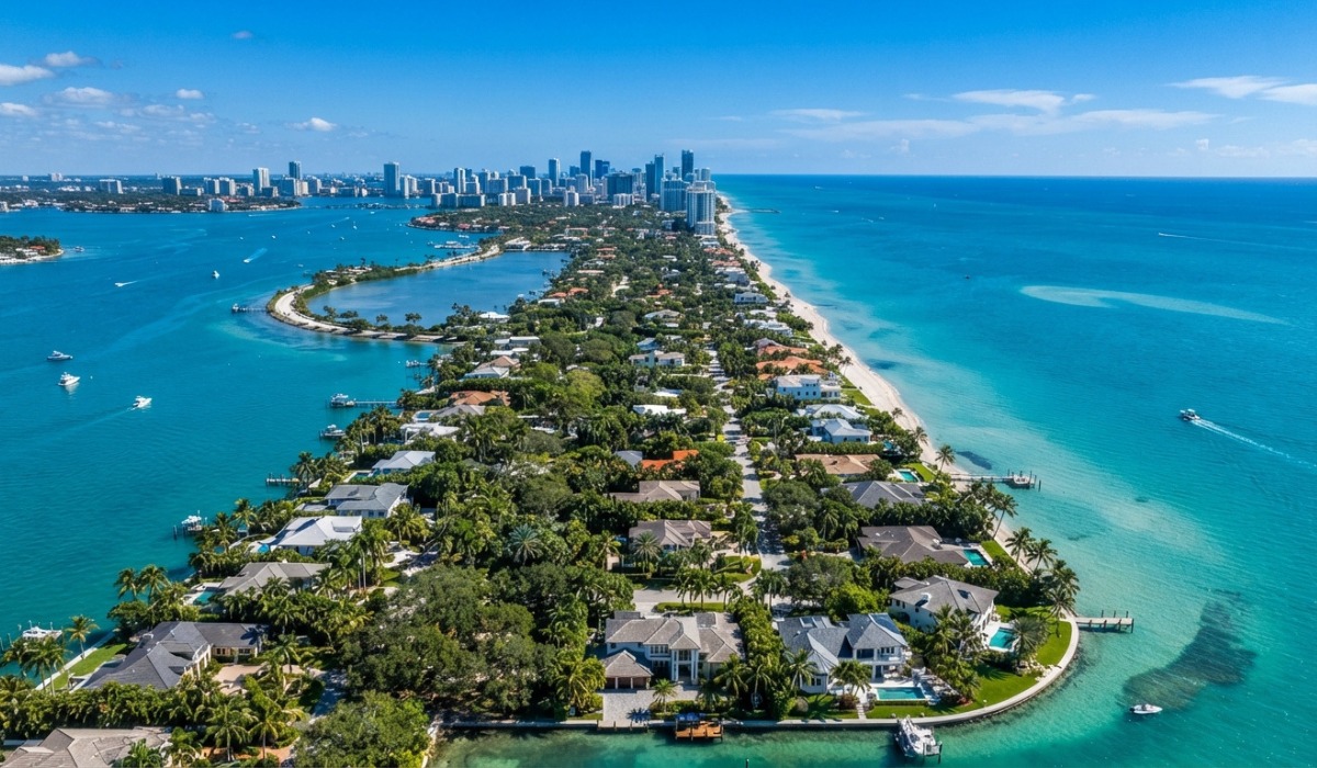 view of a Florida barrier island