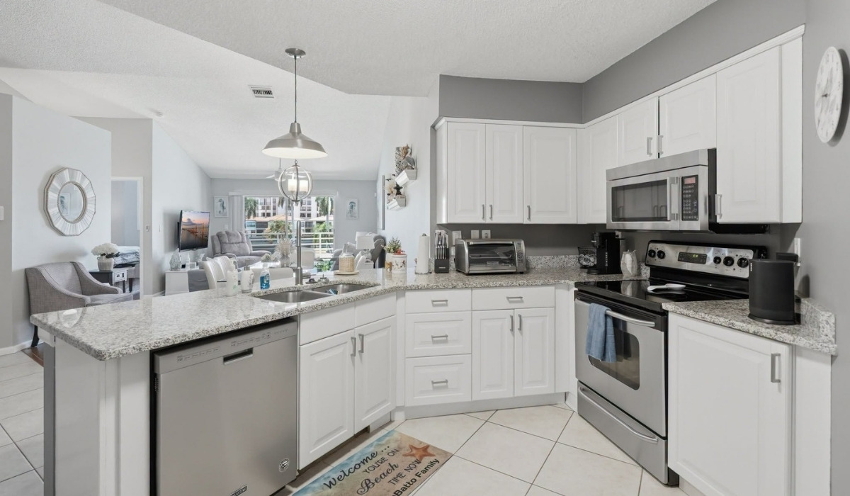 a modern kitchen interior